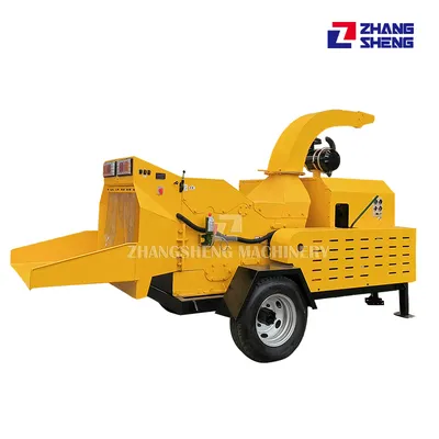 Professional 8" Logs Wood Chipper Trailer Wood Chipper with Diesel Engine
