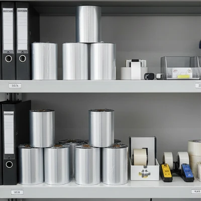 100mmx600m Black Resin Barcode Ribbon with High Precision and Friction Resistance