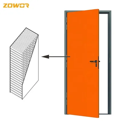 UL BS Certificated One Leaf Comercial Kitchen Steel Metal Fire Doors