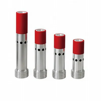 Airless Spray High Pressure Sandblast Double Inlets B4c Venturi Coarse Thread 2"-4 1/2 U. N. C Aluminum Jacket Carbide Sandblasting Nozzle