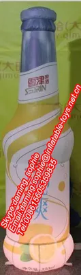 Customized Inflatable Juice Bottle for Decoration with LED Light