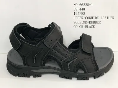 Good Quality Men Summer Outdoor Cowhide Leather Sport Sandal Comfortable Walking Beach Sandals with Open Toe