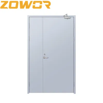 Double Door Leaf Steel Fire Door with UL Certified