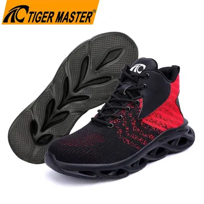 Tiger Master Steel Toe Puncture-Proof Unisex Comfortable Lightweight Sport Safety Shoes Warehouse