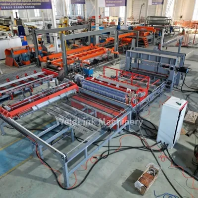 Automatic Fence Panel Welding Line with Structural Bending in Stock