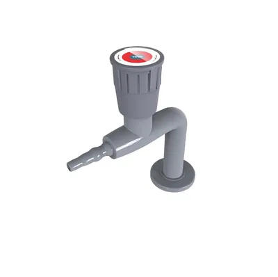 Double Outlet Gas Fitting for Laboratory Use Eyewash Shower