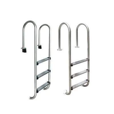 304/316 Stainless Steel Safety Pool Ladder Corrosion-Resistant Salt Water Compatible High Quality Swimming Pool Accessories Above Ground