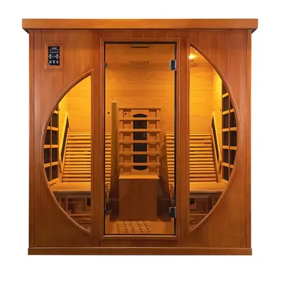 Far Infrared Sauna Cabin Sauna Room with Lying Down Recliner Seats