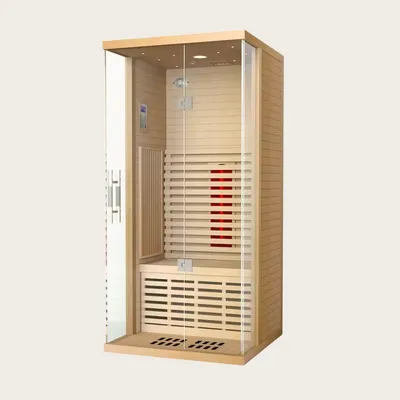 Modern Far-Infrared Sauna with Elegant Design and Quiet Functionality