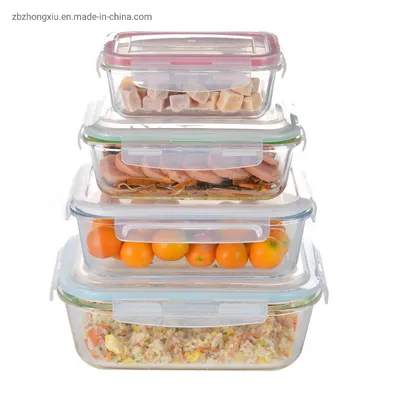BPA Free Kitchen Glass Food Storage Container