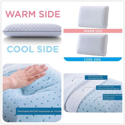 China New Products Viscofresh Green Tea Memory Foam Pillow