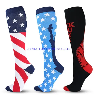 Eco-Friendly Unisex Custom Logo Running Medical Sports Compression Socks