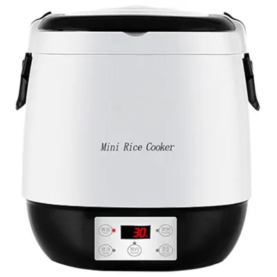 Factory Price Multifunctional 12V24V Car-Mounted Convenient Mini Smart Double-Tank Rice Cooker