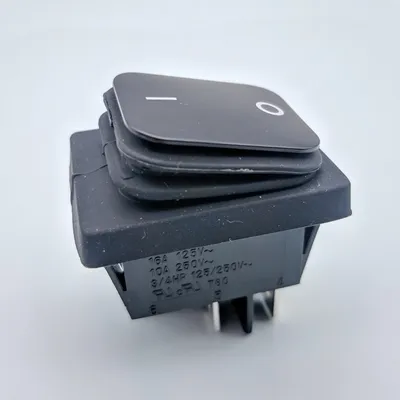 on off 4 Pin Black Rocker Switch