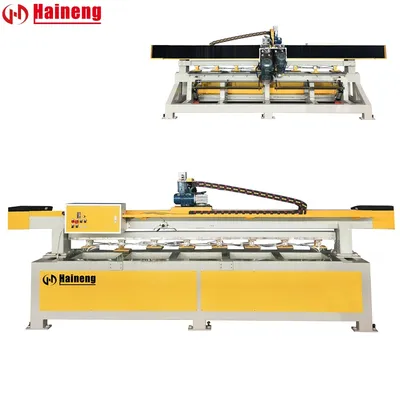 Haineng Stone Processing Machine Grantie Marble Double Head Chamfering Machine