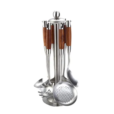 6 PCS Per Set Kitchenware Cooking Tool Kitchen Utensils with Wooden Handle