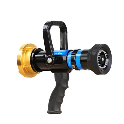 Adjustable Flow Stream and Fog Switching Fire Fighting Hose Nozzle