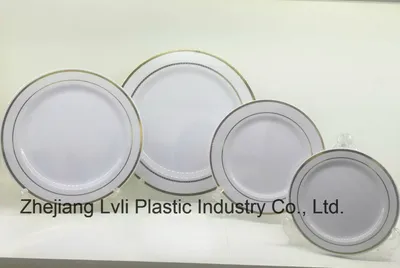 Plastic Plate, Disposable, Tableware, Tray, Dish, Colorful, PS, SGS, Hot Stamp Plate, PA-03