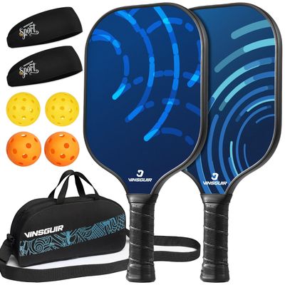 High-Performance Carbon Fiber Pickleball Paddle Set for Pros