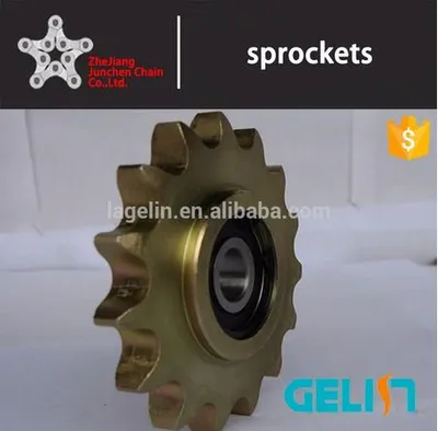 Harden Teeth High Speed Roller Chain Ball Bearing Idler Sprocket