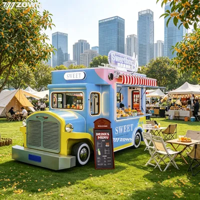 Creative Design Hot Dog Catering Business Outdoor Fast Food Truck