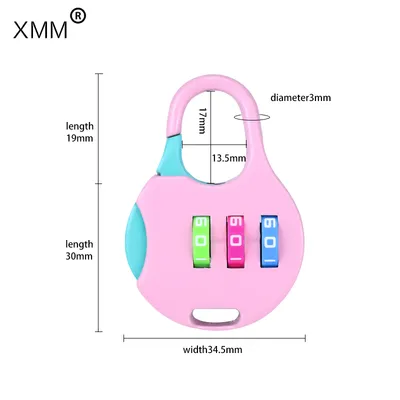 Xmm-8004 Top Selling Children Pencil Case Mini Cute Wholesale Multi Function Combination Lock for Security