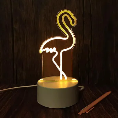 Factory Direct Sale 3D Night Light Touch Remote Control Acrylic Table Lamp, Decoration LED Light for Christmas