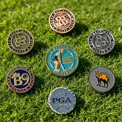 Wholesale Custom Logo Magnetic Soft Enamel Golf Hat Clip for Golf Club Tournament