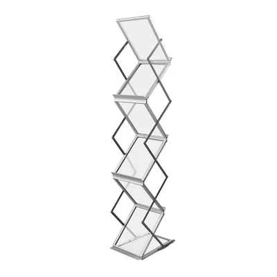 Literature Catalog Rack Foldable Magazine Brochure Display Rack Stand for Office Store and Exhibition Trade Show