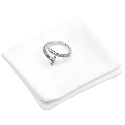 White Linen Jewellery Pouch Bag for Jewelry
