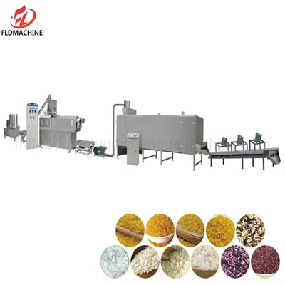 Fortified Rice Extruder Puffed Rice Making Machine Nutrition Rice Production Line