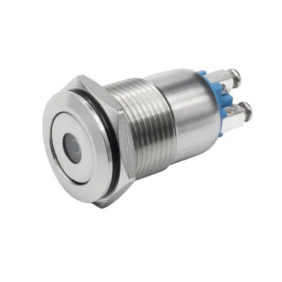 Electrical 16mm High Head 120V Push Button Switch Latching IP65