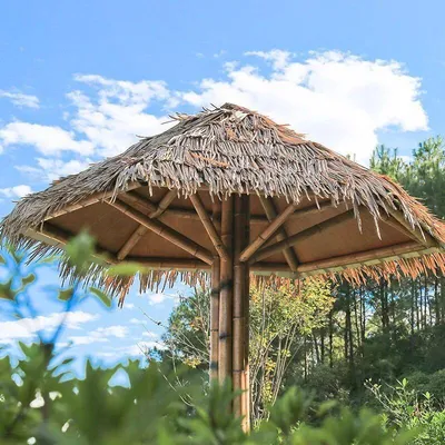 Natural Looking Roofing Decorative Plastic Thatch Roof Tile