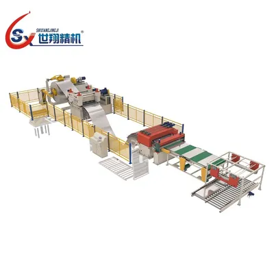 High Efficiency Steel Straightening Coil Leveling and Cut to Length Line for Fabrication