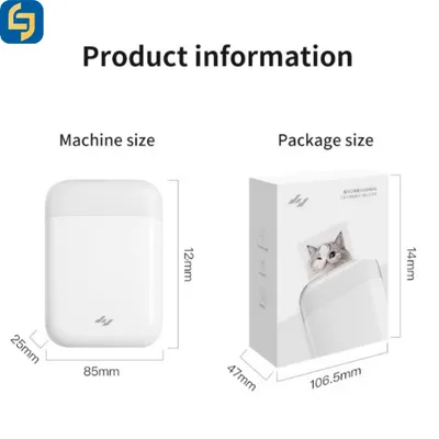 Portable Mini Photo Printer Bluetooth Wireless for Ios Android for Home Small Business and DIY Projects