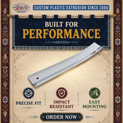 Custom PVC Plastic Extrusion Molding for Ceiling Curtain Track Single Double and Roller Guide Rail
