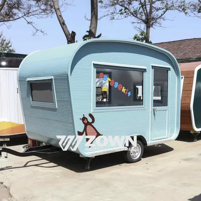 CE Certified Custom Street Fast Food Vending Electric Food Trailer