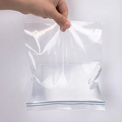 Custom Transparent Clear Poly Jewelry Packaging Ziplock Bags Plastic LDPE PE Zip Lock Zipper Bag for Products with Own Logo
