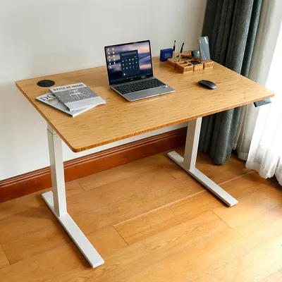 100% Natural Carbonized Bamboo Top Standing Office Desk