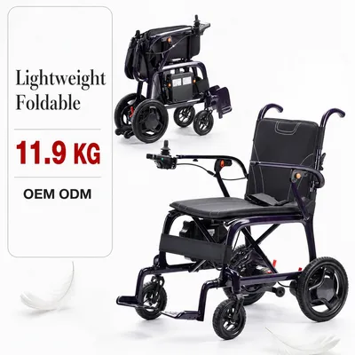 Ultra Lightweight Motorized Wheelchair Folding Carbon Fiber Electric Wheelchair