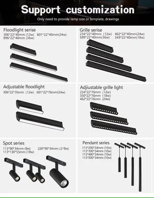 Ultra-Narrow Magnetic Track Light Mini Min Recessed Very Slim High Quality Magnetic Recessed Linear Light Magnet Lighting