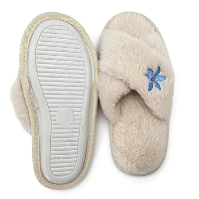 Premium Quality Plush Slippers Model No LC002 - Order 500 Pairs Today