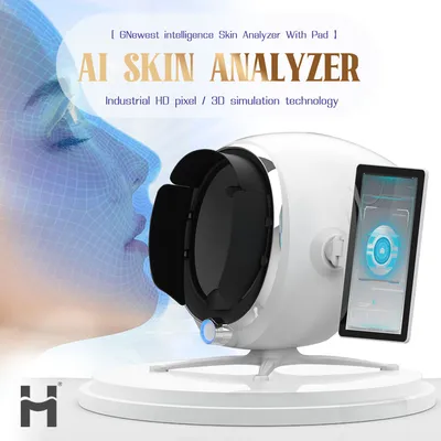 Compact Skin Analyzer Home and SPA Use Wrinkle and Collagen Level Testing