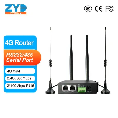 Stable Industrial 4G Wireless LTE WiFi Mobile Router with SIM Card Slot Unlock Cat1 Cat4 for IoT Applications