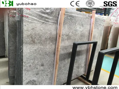 Tundla Grey/Building Material Marble Big Slabs for Interior Countertop/Marble Tiles/Wall Cladding/Paving Stone