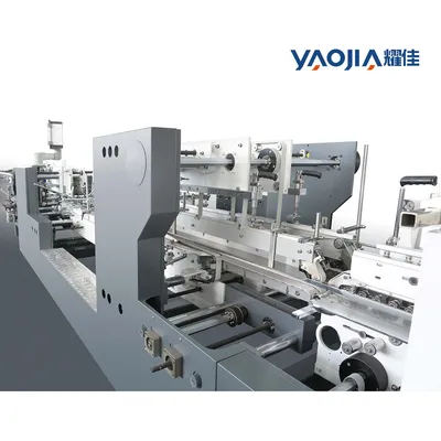 Yaojia Carton Folder Gluer Pallets Max Feeder Width: 950mm Pizza Box Making Machine