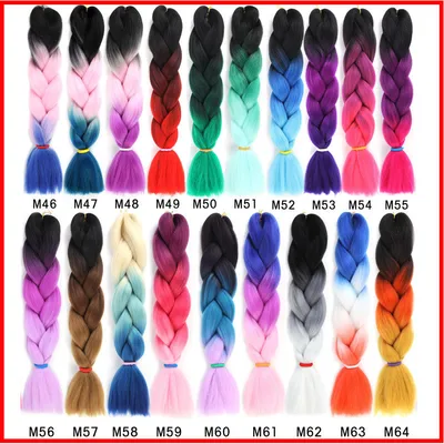 Ladies Ponytails Fashion Daily Twist Braid Two Colors Girl Hairs PVC Stereotype Human Hair