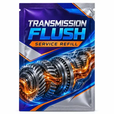 Custom Transmission Flush Additive Packaging Pouch for Automotive Service