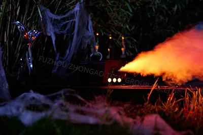 Smoke Machine, Fog Machine with 13 Colorful LED Lights Effect, 500W and 2000cfm Fog with 1 Wired Receiver and 2 Wireless Remote Controls, Perfect for Wedding