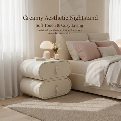 Functional Bedside Cabinet, Wooden Bedroom Furniture Furniture Bedside Table